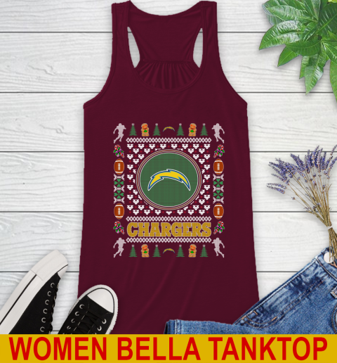 San Diego Chargers Merry Christmas NFL Football Loyal Fan Racerback Tank 2
