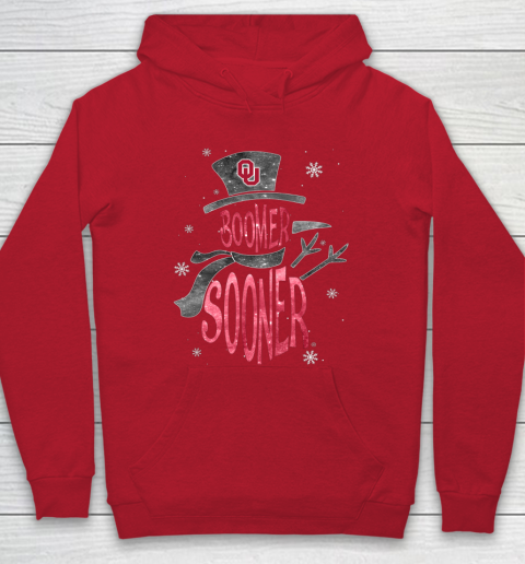 Oklahoma Sooners Christmas Snowman Hoodie 7