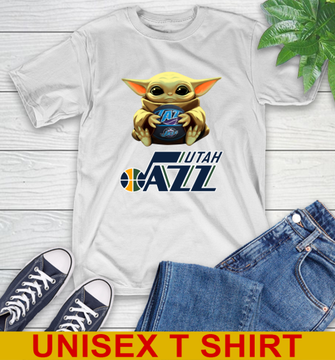 NBA Basketball Utah Jazz Star Wars Baby Yoda Shirt