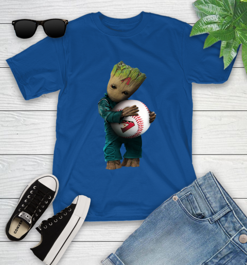MLB Groot Guardians Of The Galaxy Baseball Sports Arizona Diamondbacks Youth T-Shirt 9