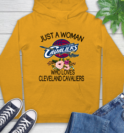 NBA Just A Woman Who Loves Cleveland Cavaliers Basketball Sports Hoodie 2