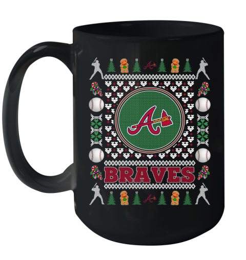 Atlanta Braves Merry Christmas MLB Baseball Loyal Fan Ceramic Mug 15oz