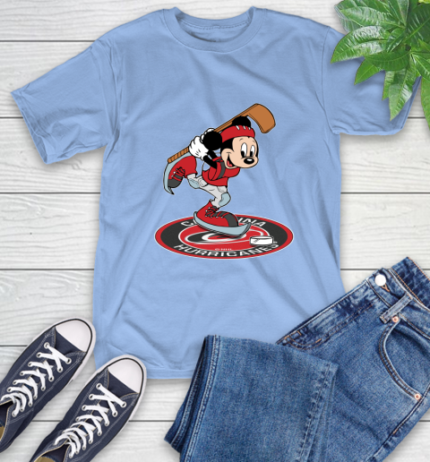 NHL Hockey Carolina Hurricanes Cheerful Mickey Disney Shirt T-Shirt 12