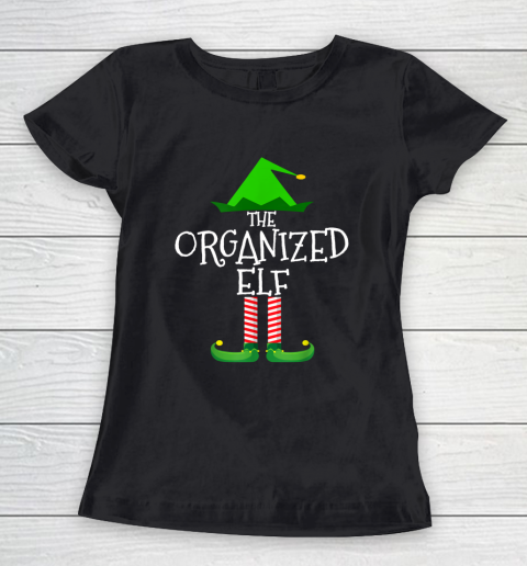 The Organized Elf Family Matching Group Christmas Gift Funny Women's T-Shirt