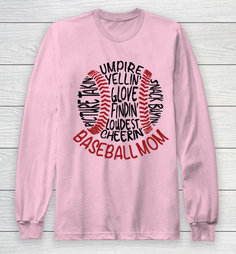 Mother's Day Funny Gift Ideas Apparel  Baseball Mom 2 T Shirt Long Sleeve T-Shirt 6