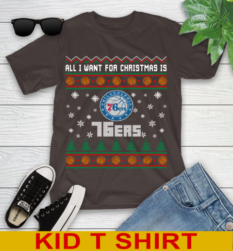 NBA All I Want For Christmas Is Philadelphia 76ers Basketball Sports 102