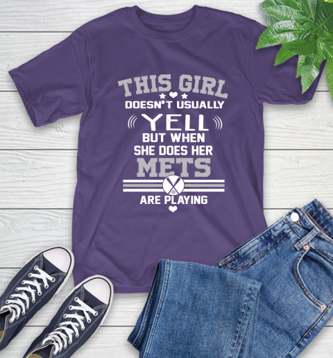 New York Mets MLB Baseball I Yell When My Team Is Playing T-Shirt 5