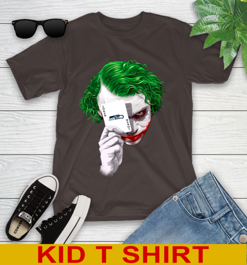 Seattle Seahawks NFL Football Joker Card Shirt Youth T-Shirt 6