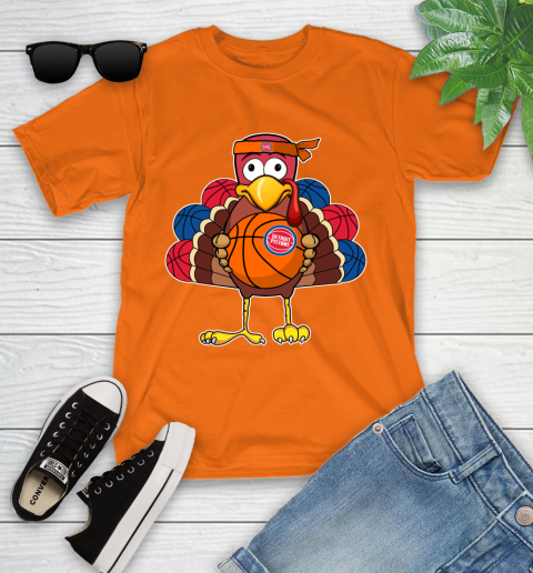 Detroit Pistons Turkey thanksgiving day Youth T-Shirt 7