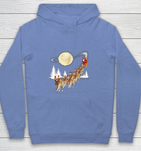 Golden Retriever Reindeer Christmas Youth Hoodie 8
