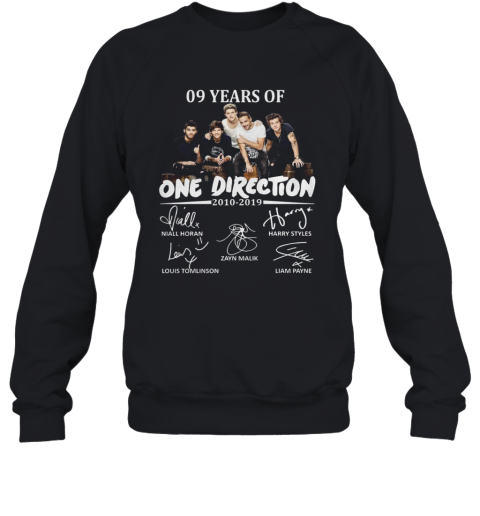 09 Years Of One Direction 2010 2019 Signatures Sweatshirt