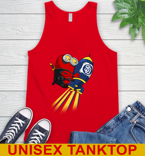 MLB Baseball San Diego Padres Deadpool Minion Marvel Shirt Tank Top 5
