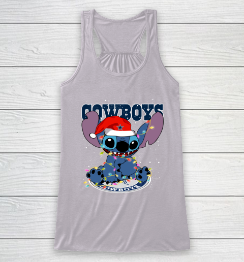 Dallas Cowboys NFL Football noel stitch Christmas Racerback Tank 3