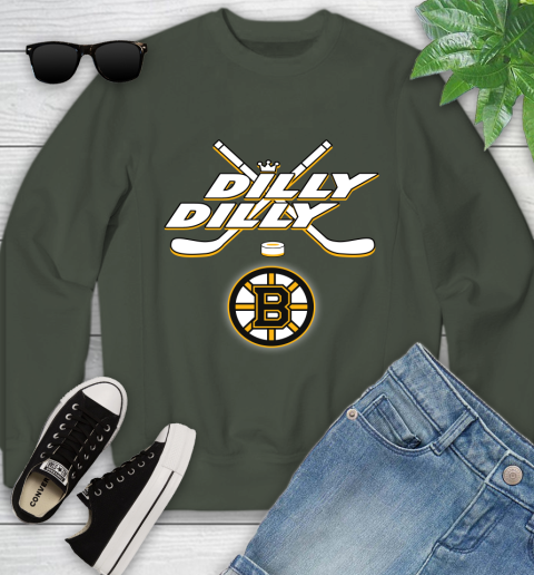 NHL Boston Bruins Dilly Dilly Hockey Sports Youth Sweatshirt 10