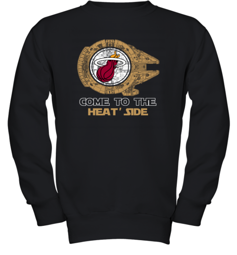 NBA Come To The Miami Heat Side Star Wars Basketball Sports Youth Sweatshirt