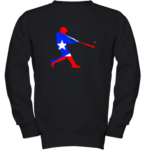 Original Puerto Rico Baseball Flag Youth Sweatshirt