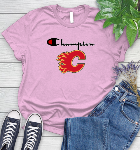 NHL Hockey Calgary Flames Champion Shirt Women's T-Shirt 8