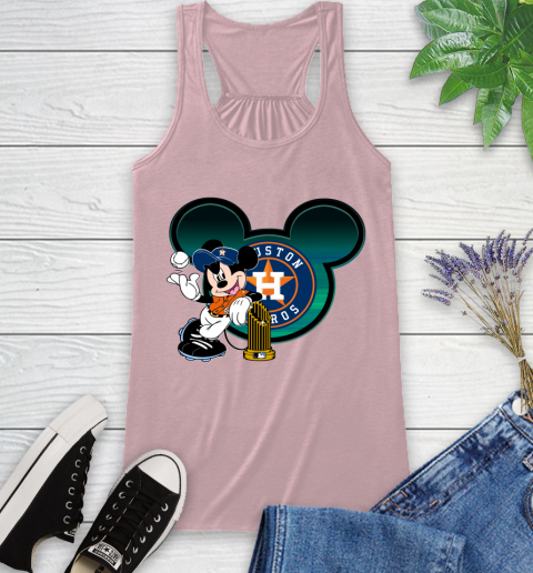 MLB Houston Astros The Commissioner's Trophy Mickey Mouse Disney Racerback Tank 11