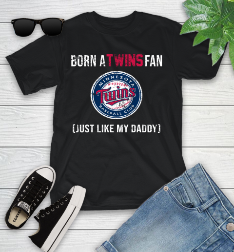 MLB Baseball Minnesota Twins Loyal Fan Just Like My Daddy Shirt Youth T-Shirt