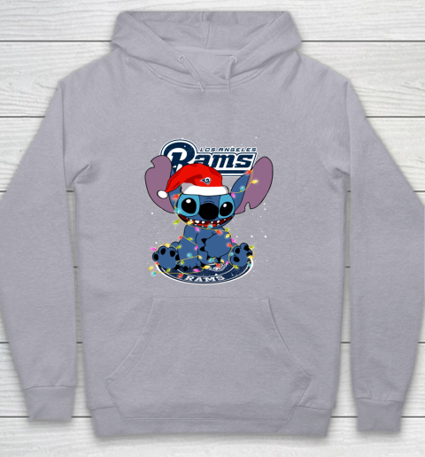 Los Angeles Rams NFL Football noel stitch Christmas Youth Hoodie 4