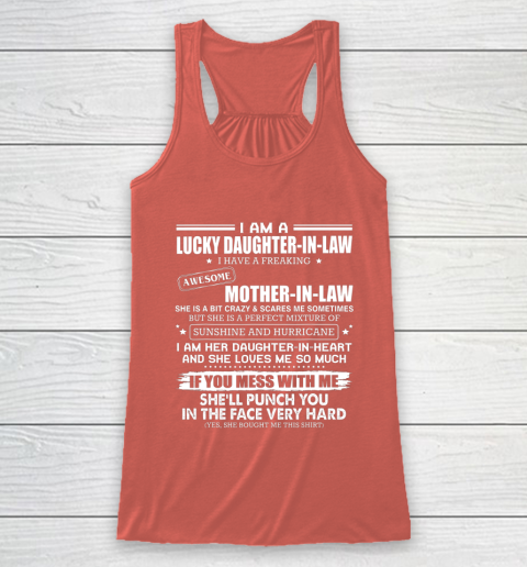 Lucky Daughter In Law Have A Freaking Awesome Mother In Law Racerback Tank 3