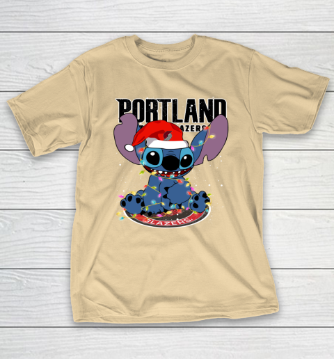 Portland Trail Blazers NBA noel stitch Basketball Christmas T-Shirt 5