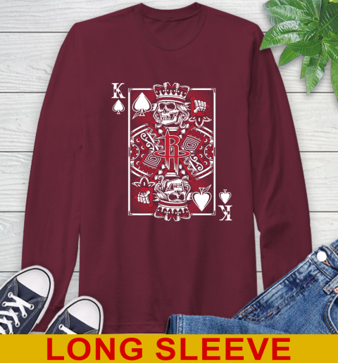 Houston Rockets NBA Basketball The King Of Spades Death Cards Shirt Long Sleeve T-Shirt 7
