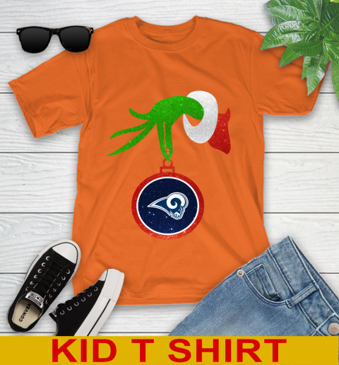 Los Angeles Rams Grinch Merry Christmas NFL Football Youth T-Shirt 7