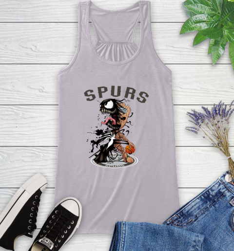 NBA San Antonio Spurs Basketball Venom Groot Guardians Of The Galaxy Racerback Tank 5