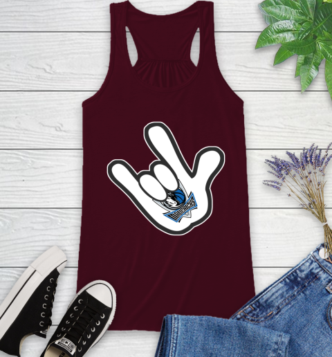 Dallas Mavericks NBA Basketball Mickey Rock Hand Disney Racerback Tank 3