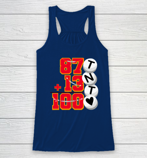 Cute 87  13 = 100 days of school Taylor 100th Day Of School Racerback Tank 4