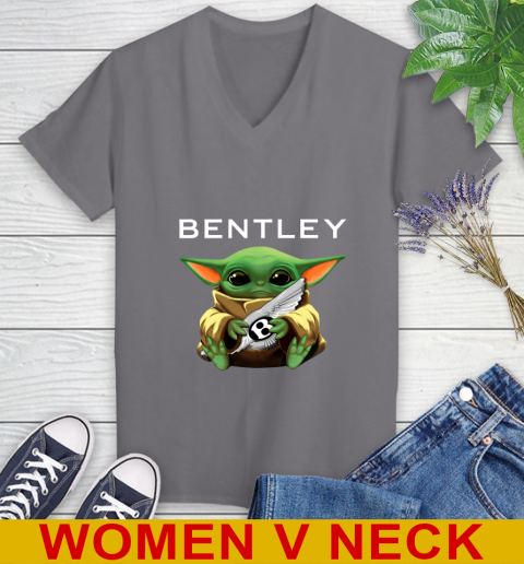 Star Wars Baby Yoda Hugs Bentley Car Shirt 83