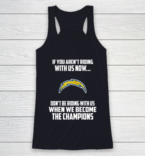 NFL Los Angeles Chargers Football We Become The Champions Racerback Tank 7