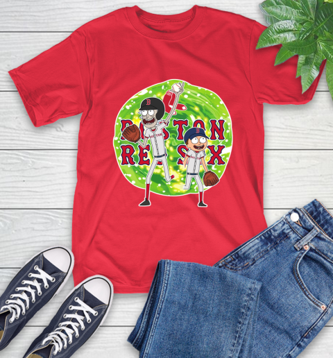 MLB Boston Red Sox Rick And Morty Baseball Sports T-Shirt - Image 11
