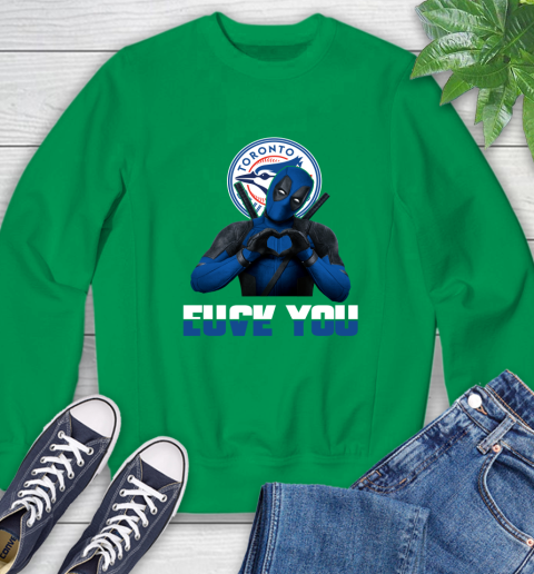 MLB Toronto Blue Jays Deadpool Love You Fuck You Baseball Sports Sweatshirt 7