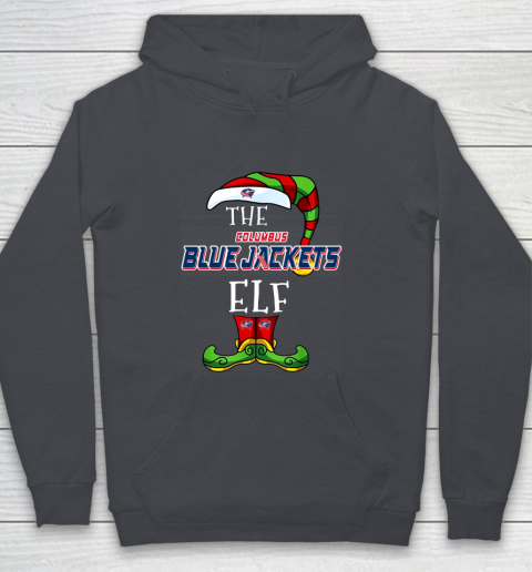 Columbus Blue Jackets Christmas ELF Funny NHL Youth Hoodie 5