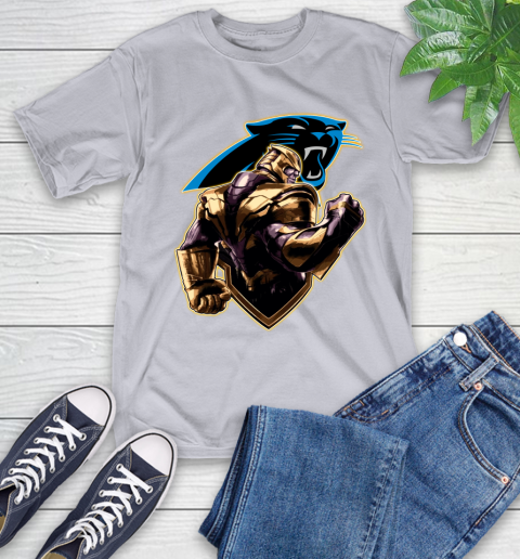 NFL Thanos Avengers Endgame Football Sports Carolina Panthers T-Shirt 6