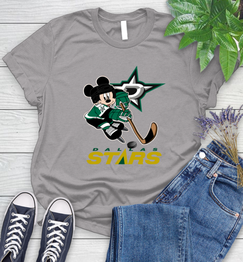 NHL Dallas Stars Mickey Mouse Disney Hockey T Shirt Women's T-Shirt 5