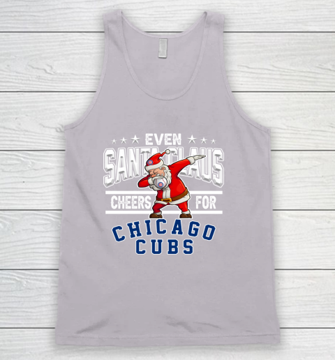 Chicago Cubs Even Santa Claus Cheers For Christmas MLB Tank Top 3