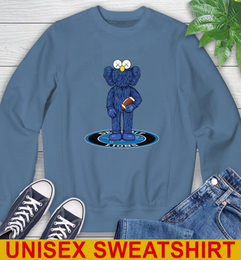 NFL Football Detroit Lions Kaws Bff Blue Figure Shirt Sweatshirt 8