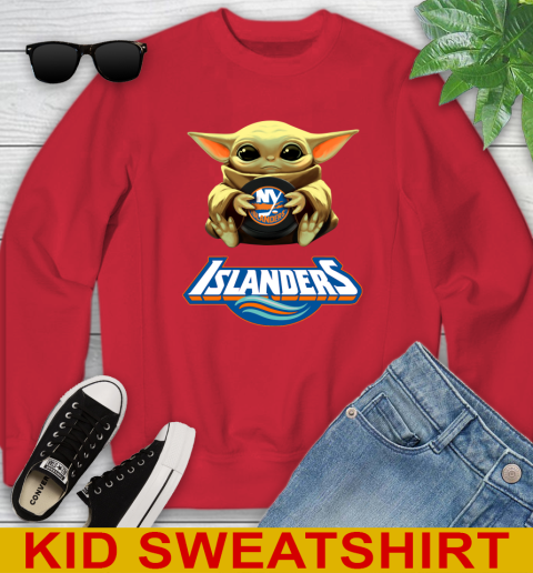 NHL Hockey New York Islanders Star Wars Baby Yoda Shirt 120