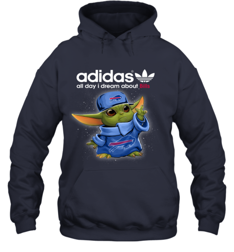 Baby Yoda Adidas All Day I Dream About  Bills uuqj baby yoda adidas all day i dream aboutbills hoodie 23 front navy
