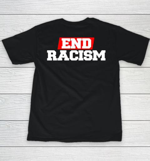 NFL End Racism Print In Front And Back Youth T-Shirt 9