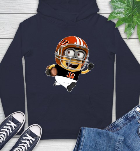NFL Cincinnati Bengals Minions Disney Football Sports Hoodie 4