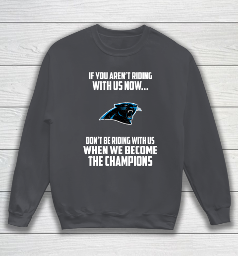 NFL Carolina Panthers Football We Become The Champions Sweatshirt 4