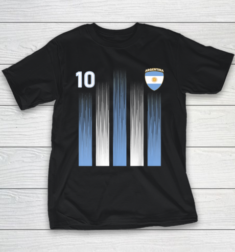 Argentinaian Jersey Argentina Soccer Jersey 10 Football Fan Youth T-Shirt