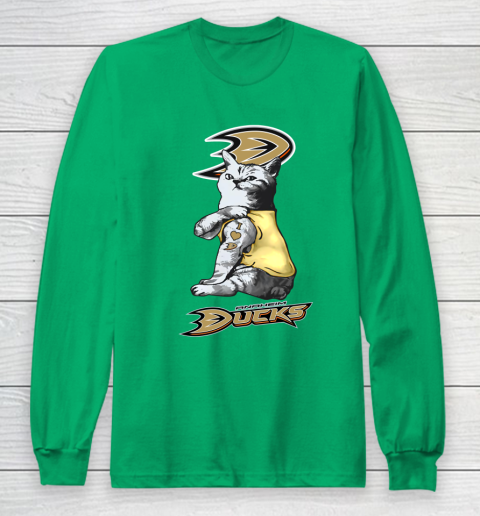 NHL My Cat Loves Anaheim Ducks Hockey Long Sleeve T-Shirt 4