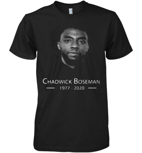 Black Panther Rip Chadwick Boseman Actor 1977 2020 Premium Men's T-Shirt