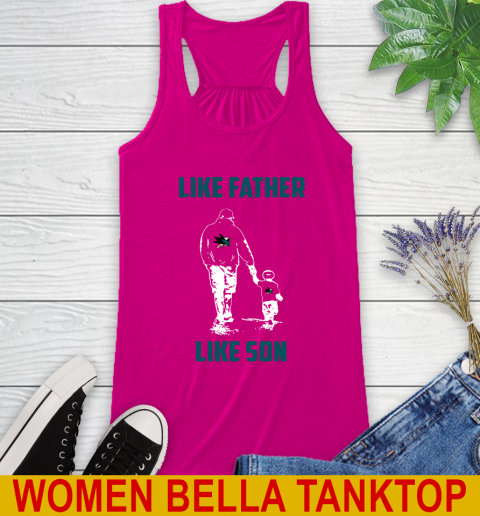 San Jose Sharks NHL Hockey Like Father Like Son Sports Racerback Tank 6