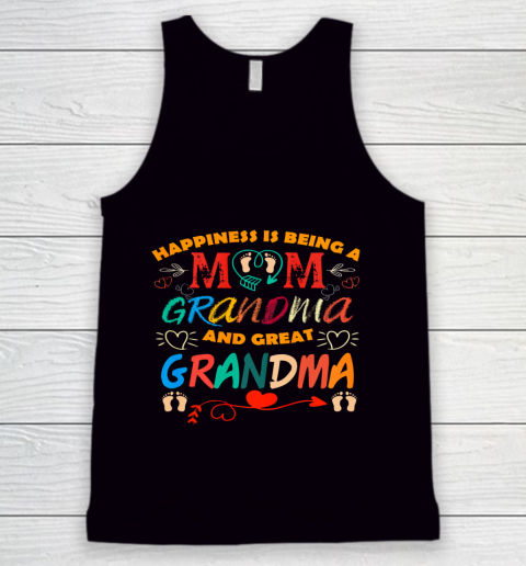 Happiness Is Being A Mom Great Grandma T shirt Women Mother Tank Top